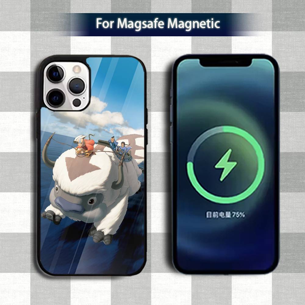 Чехол для телефона A-Avatar A-Appa AangS для iPhone 13,12,15,17,11,16,14,Pro,Max,Plus,Mini,Magsafe, Магнитный чехол для беспроводной зарядки