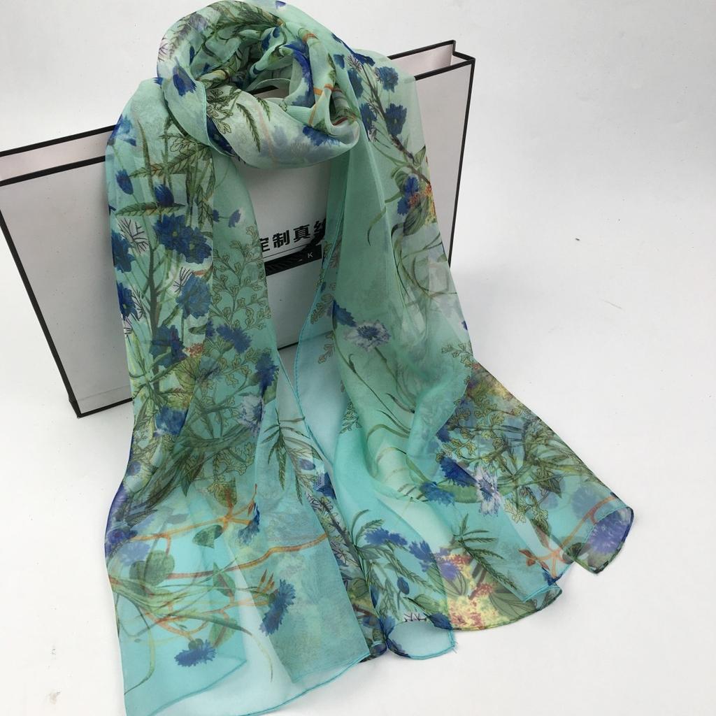 Ji Fashion Women'S Scarf Printing Temperament Versatile Foreign Trade Headscarf Georgette Soft Shawl