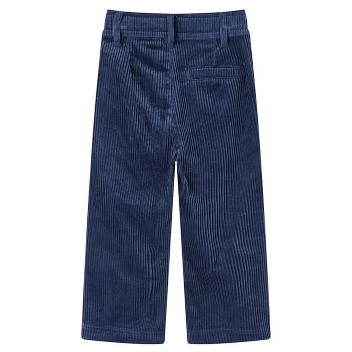 Pantalons pour enfants velours côtelé bleu marine 92/104/116/128/140