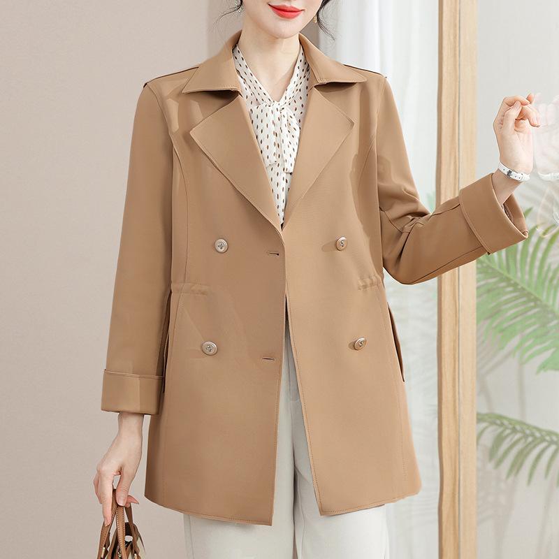 Spring New Coat Lapel Trench Coat Women's Thin Jacket Casual Top