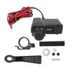 Motorcycle Phone Charger Multifunctional Dual USB Adapter 10?24V with Red Digital Display Voltmeter
