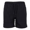 Plain Black Swim Shorts with Embroidered Logo Men US POLO
