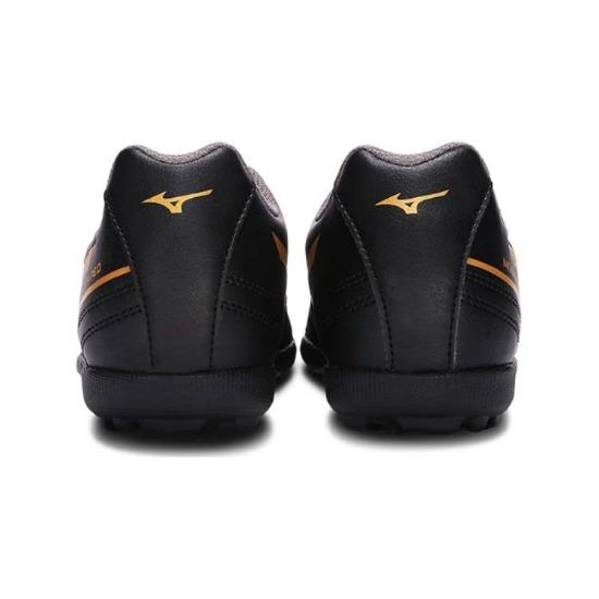 Mizuno Прочные детские футбольные бутсы с низким верхом из искусственной травы, черно-золотые, P1GE232550
