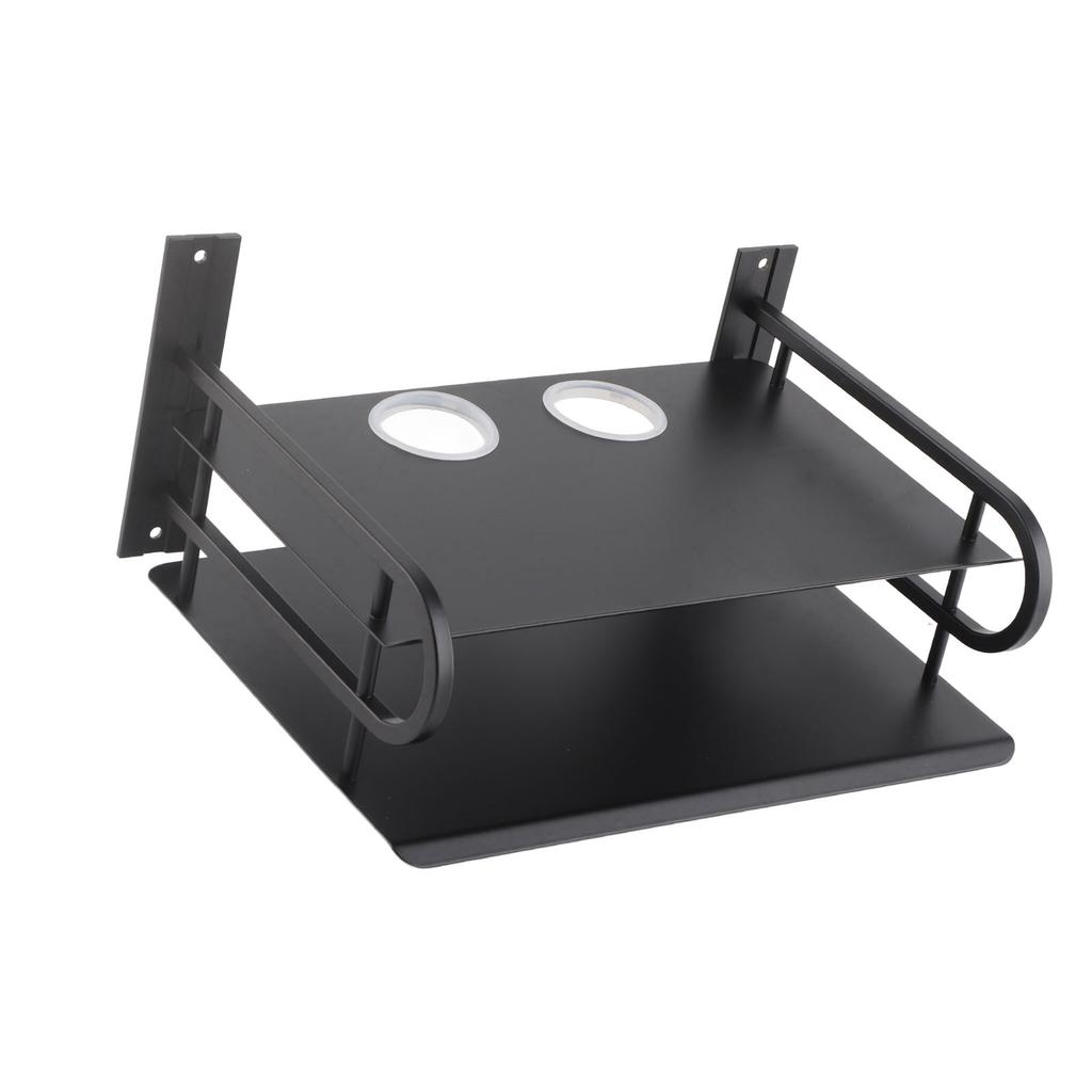 Двухслойная плавающая настенная полка, полка для ТВ-приставки, настенная полка для маршрутизатора, DVD-кабельной приставки для домашнего хозяйства