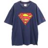 90s Old USA Made Superman Logo Short Sleeve T-shirt L Single Stitch Men's Used
