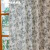 1 шт. NAPEARL Ретро Черно-белые Цветочные Шторы с Бахромой и Полузатемняющие Шторы для Окна Кухни Спальни Гостиной Домашнего Декора