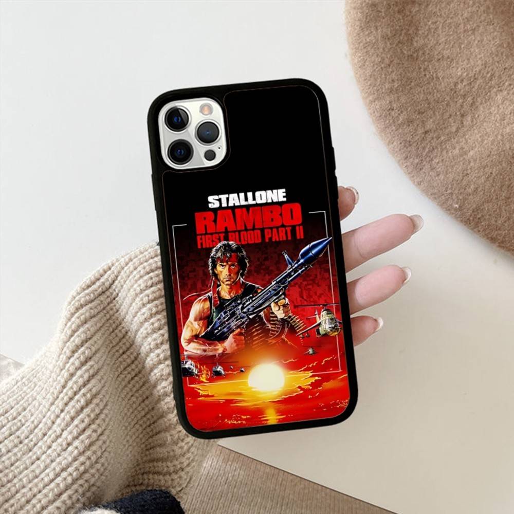 1 шт. Чехол для телефона из фильма «Рэмбо: Первая кровь» для iPhone 17 16 15 14 13 Plus 12 11 Pro Max, чехлы из ПК+ТПУ, задняя крышка
