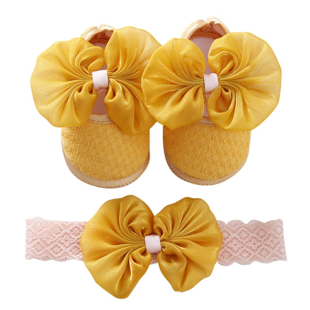 Обувь для новорожденных, обувь для крещения девочек с бантом, обувь для малышей, милая детская мягкая обувь для детей 0-12 месяцев
