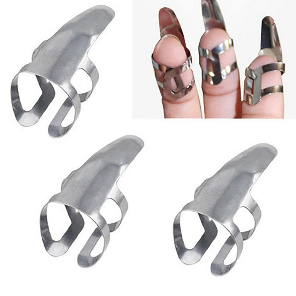 20 шт. Нержавеющие напальчники Открытый дизайн с коробкой для гитары, банджо, добро