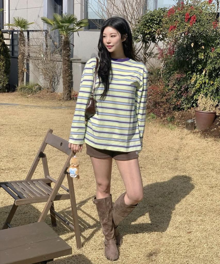 JUCYJUDY Multi-Stripe T-Shirt J1Ts020G