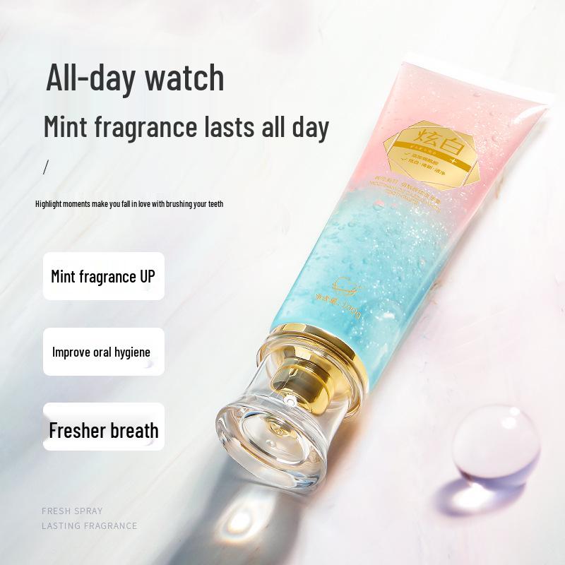 Hanlunmei Yu Отбеливающая зубная паста с ниацинамидом: Свежий, Стойкий Аромат и Бережный Уход за Деснами, Популярен в Douyin.