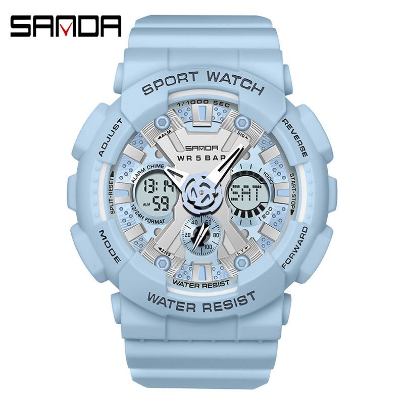 Women Men Watch Sports Dual Display 50M Waterproof Digital Wrist Watch For Male Female Clock relogio feminino High Quality 2025
