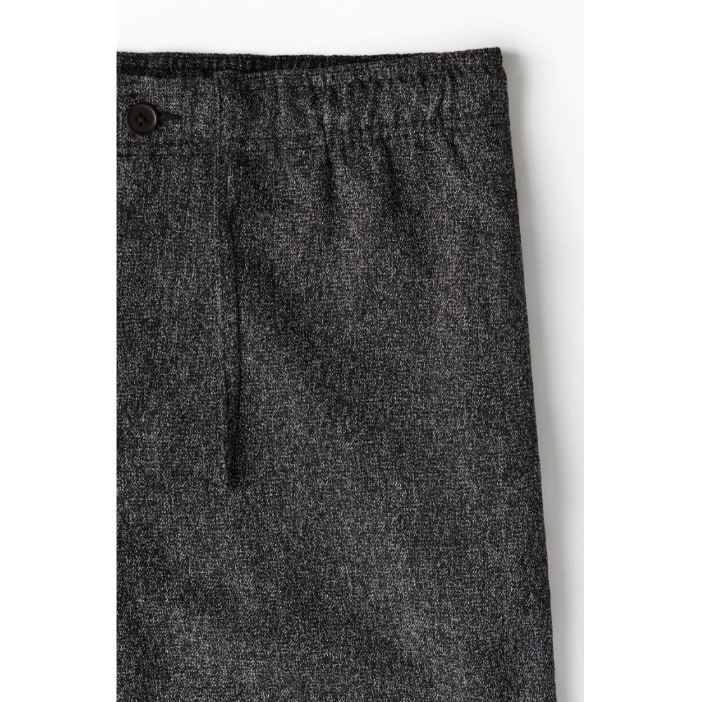 H M Relaxed Fit Twill Pants Black