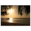 Canvas Print Beach Sunset Brown
