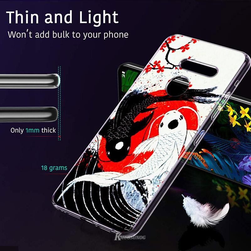 Японское красное солнце аниме для LG V60 V50S V50 G8X G8S G8 G7 ThinQ 5G K61 K51S K41S K30 K20 Q60 Q9 Мягкий чехол для телефона
