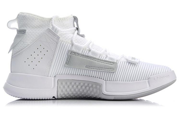 Li Ning Essence 2 Breathable Mid top Vintage Basketball Shoes Men's White AGBP029-1