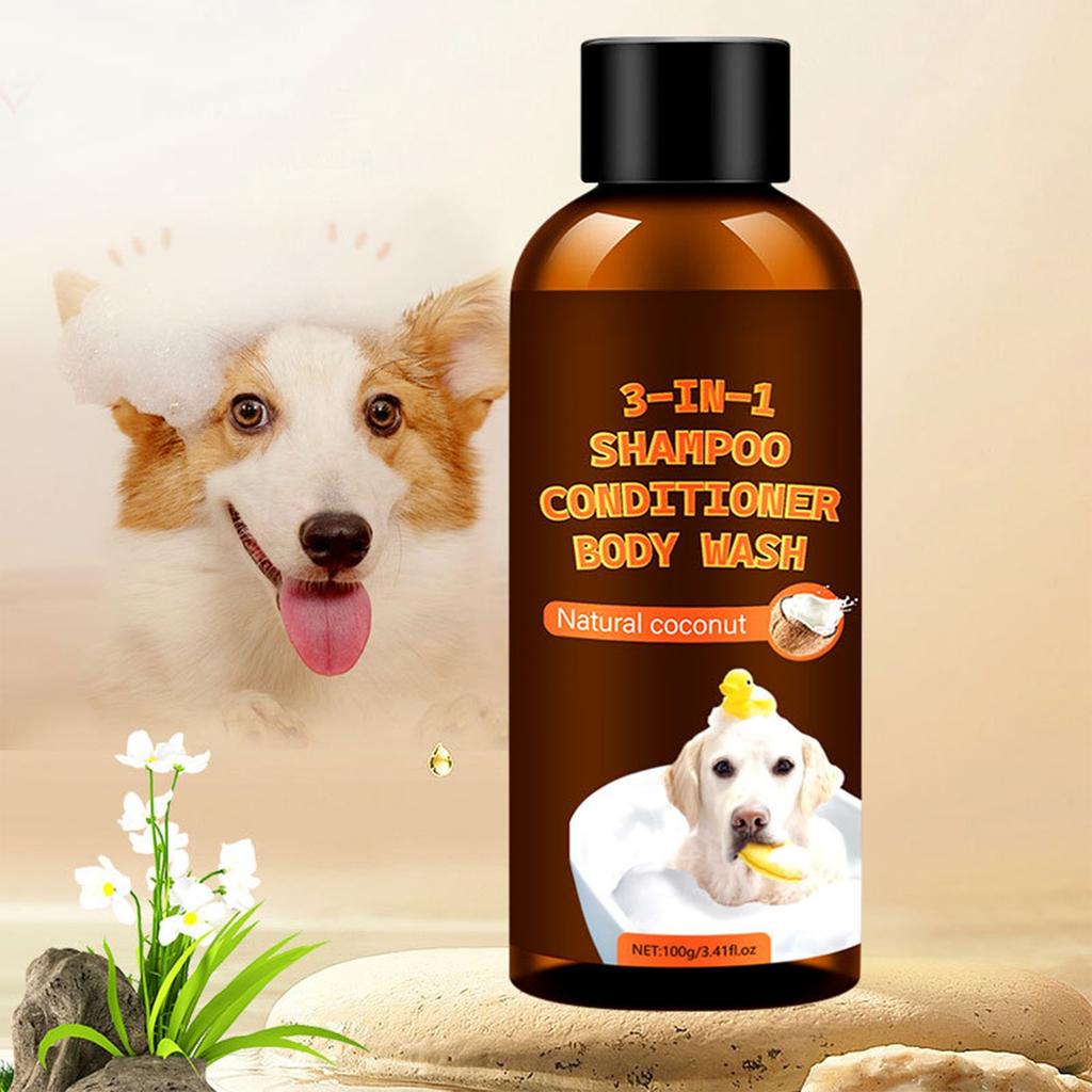 3in1 Dog Shampoo, Conditioner & Body Wash For Cats & Dogs To Resolve Straightness,100ml