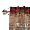 ZEDLIYU Valances for Windows Kitchen Living Room Small Window Valance Christmas Snowman Xmas 1 Panel, 54 X 18 Inch