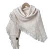 New Ladies Knitted Scarf Fashionable Wool Shawl Winter Warm Women Versatile Scarf High-end Sense Solid Color Tassel Scarf