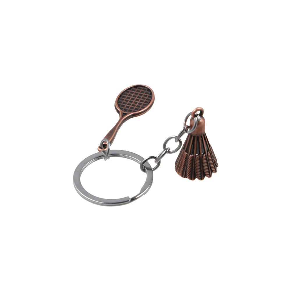 Silver/Golden Badminton Racket Keyring Accessories Mini Badminton Racket Pendant Athlete