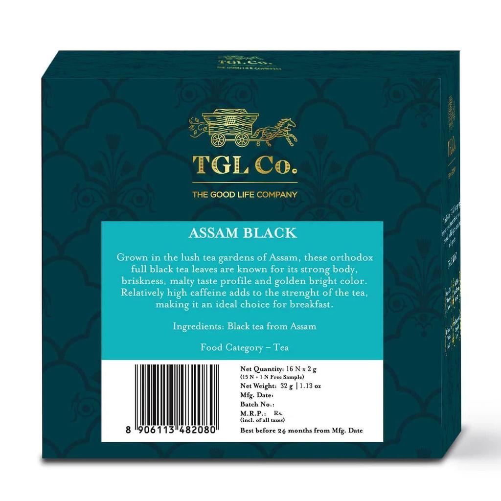 Assam Black Tea (16 Pack, 2 G), Assam Black Tea, TGL Co.