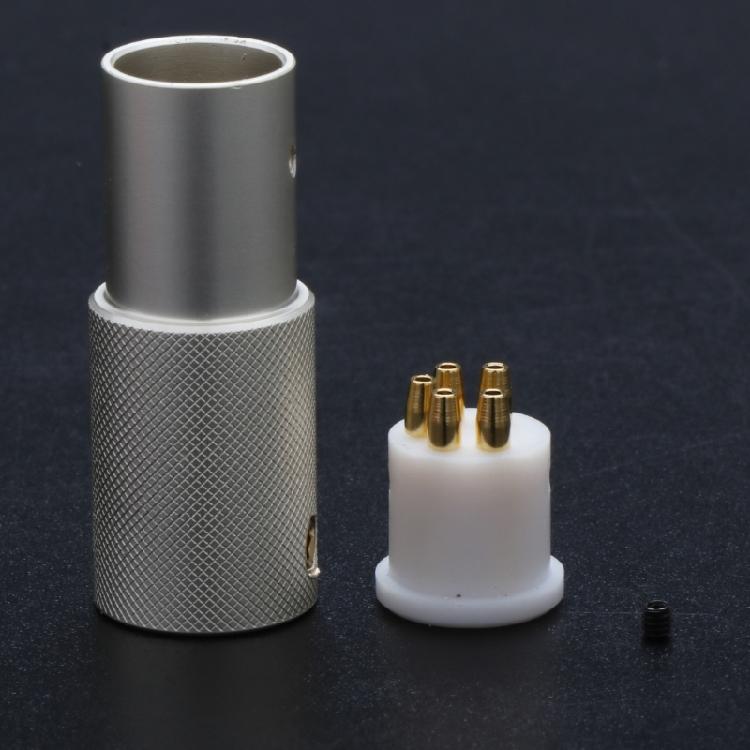 DS02 Female 5Pin DIN Connector with 24K Gold Plated Tonearm Plug for Turntables Enhances Your Record Setups