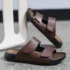 Beach Comfortable Flats Slides Casual Shoes Wading Aqua Shoes Metal Buckle Summer Men Slippers Indoor Outdoor Half Drag Sandals