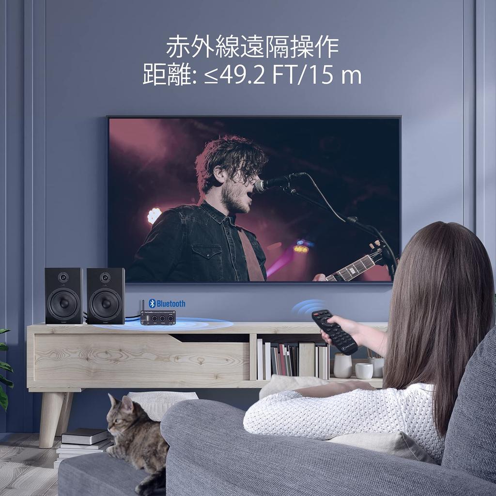 Fosi Audio BL20A небольшой Bluetooth стерео усилитель для домашнего использования 100 Вт x 2 мини 2-канальный цифровой усилитель класса D домашний аудио усилитель для динамиков TPA3116