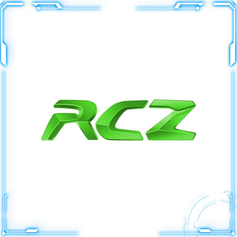For RCZ R Decoration Emblem Car Styling 3D Metal Badge Body Trunk Self Adhesive Stickers