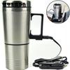 Автомобильная электрическая нагревательная чашка из нержавеющей стали с контролем температуры, чашка для воды, водонагреватель, головка прикуривателя
