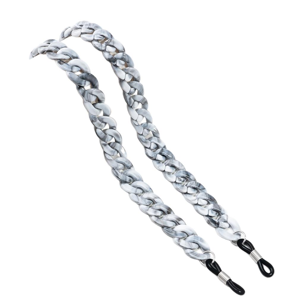 Colorful Eyeglasses Neck Cord Secure Grip Acrylic Glasses Retainer Comfortable Glasses Holder Daily Wear Accessories