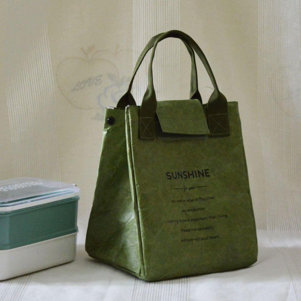 Waterproof Outdoor Picnic Storage Bag Dupont Paper Tote Bag Lunch Bag