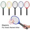 Пластиковая электрическая мухобойка 5 цветов, электронная ракетка от насекомых, ракетка от комаров, для улицы