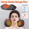 Electric Cervical Massage Pillow Vibration Hot Compress Neck Traction Relax Sleep Spine Support Memory Foam Body Massager Tools
