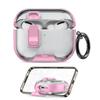 with Keychain Earphone Case Transparent Clear Shell for AirPods Pro 3 Headphone Accessories