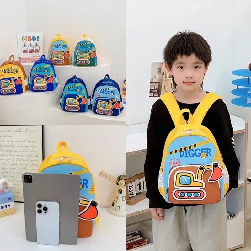 Рюкзак-экскаватор Регулируемая сумка через плечо Детская инженерная машина