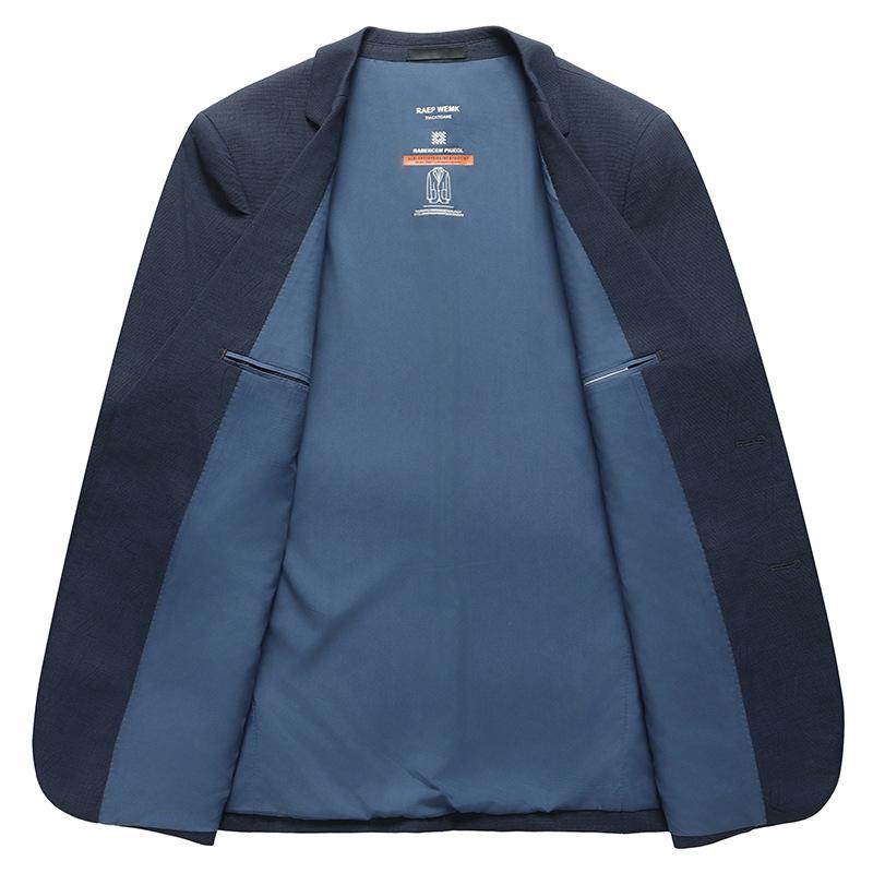 Весенний новый мужской нейлоновый костюм, не требующий глажки, облегающий маленький повседневный костюм