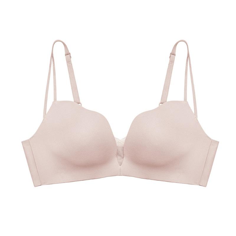 Нижнее белье, утолщающий бюстгальтер со сборками и верхней поддержкой, не оставляющий следов