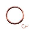 Пирсинг-украшение для носа в виде закрытого кольца из нержавеющей стали 316L