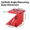 Aluminum Zinc Zinc Alloy Square Dovetail Jig Multifunctional T-shaped Angle Ruler  DIY Enthusiasts