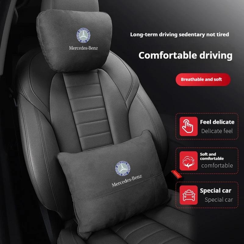 Mercedes-Benz A B C E S R Class GLB GLC GLE AMG CLA CLS SLC GLS SLS ML Car Headrest Neck Support Lumbar Rest Cushion Neck Pillow