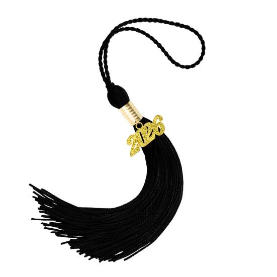 Кисточка для выпускного 2026 года 16" Кисточка для выпускной шляпы Шарм-подвески с кисточкой года 2026 для вечеринки, церемонии, аксессуары