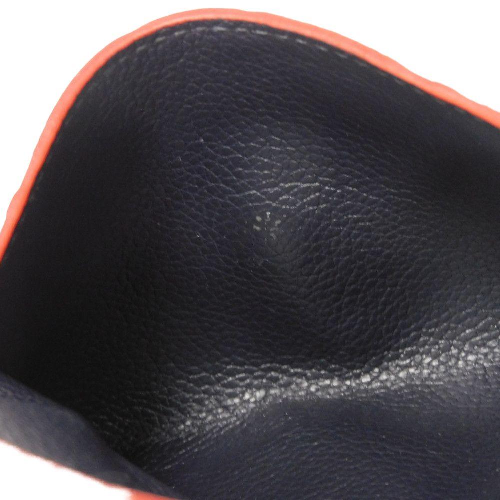 Б/у 12564 Pochette Cle M62017 7943 Брелок Компактный кошелек RFID Monogram Empreinte Морской Красный Унисекс из Японии