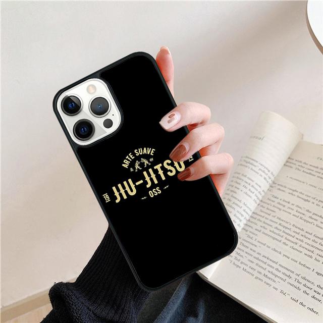 BJJ Brazilian Jiu Jitsu Art Phone Case For iPhone 17 Air 15 16 Cover 14 11 13 Pro Max 12 Plus Max Cover Coque