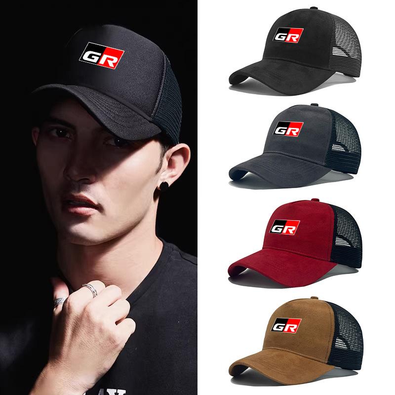 Fashion Car Emblem Prints Baseball Cap Racing Outdoor Sun Hat For Toyota GR 86 Supra Yaris RAV4 Prius Corolla C-HR Camry Auris