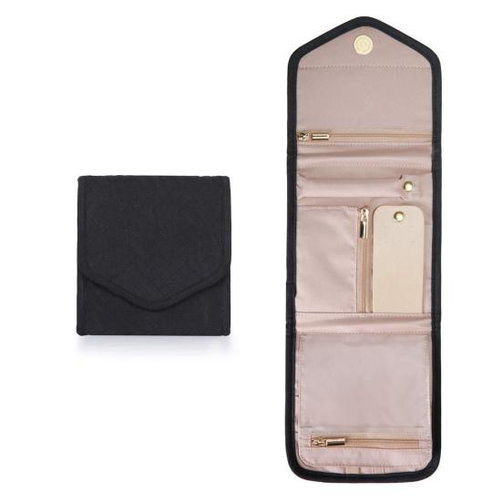 Сумка для ювелирных изделий, пылезащитная, водонепроницаемая, с отделениями, большой вместимости, складная, для сережек, колец, ожерелий, сумка для хранения, бытовые принадлежности