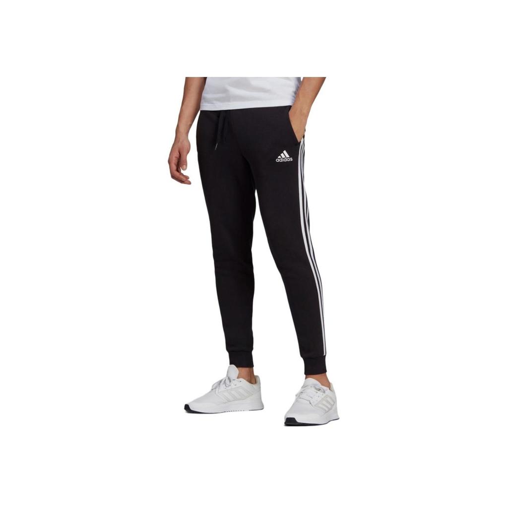 Adidas Tapered Cuff Knit Track Pants Men Bottoms Black GM1089