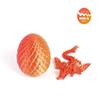 3D-печатный дракон, фигурки драконов с разноцветными драгоценными камнями, подвижные суставы, вращающиеся сочленения, поделки драконов, настольная западная фигурка
