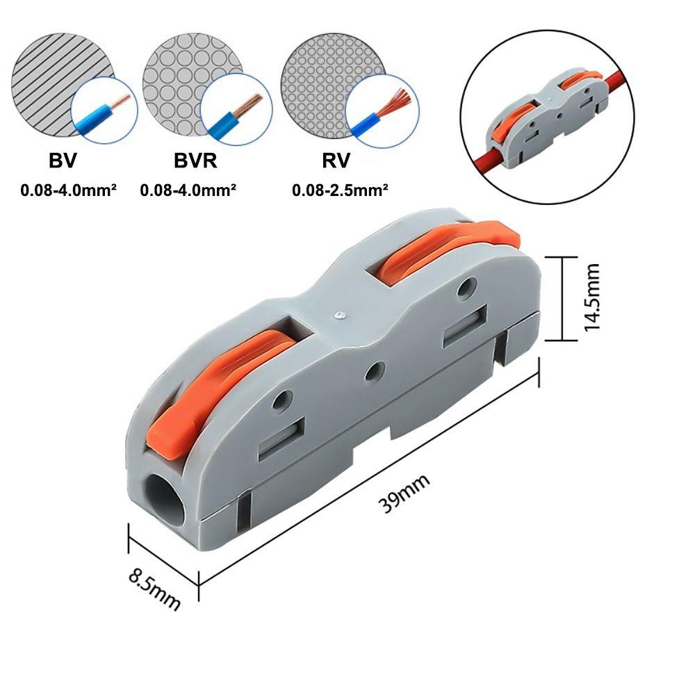 Mini Quick Terminal Block Universal Compact Fast Connector Small Wiring Connector  Electrical