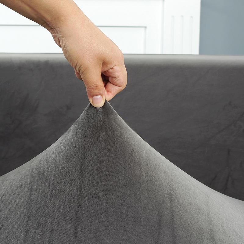 Бархатный тканевый плюшевый чехол для дивана, эластичный однотонный толстый чехол, чехлы для диванов для гостиной, чехлы на стулья для домашних животных, чехлы на подушки